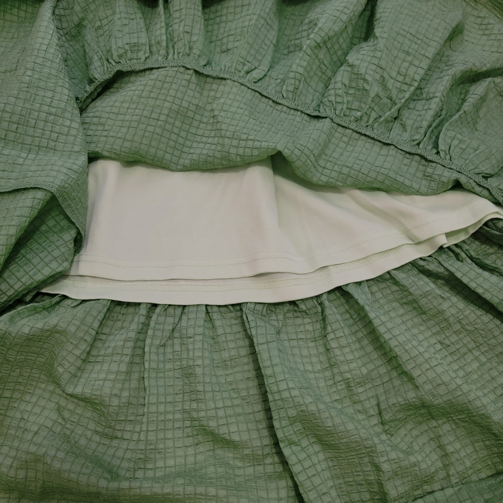 NWT Entro Green Gingham Maxi Dress Small Cottagecore Prairie - Picture 6 of 10
